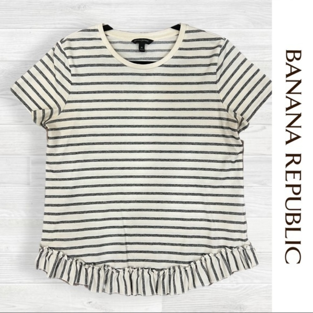 Banana Republic | Striped Tee | Medium
